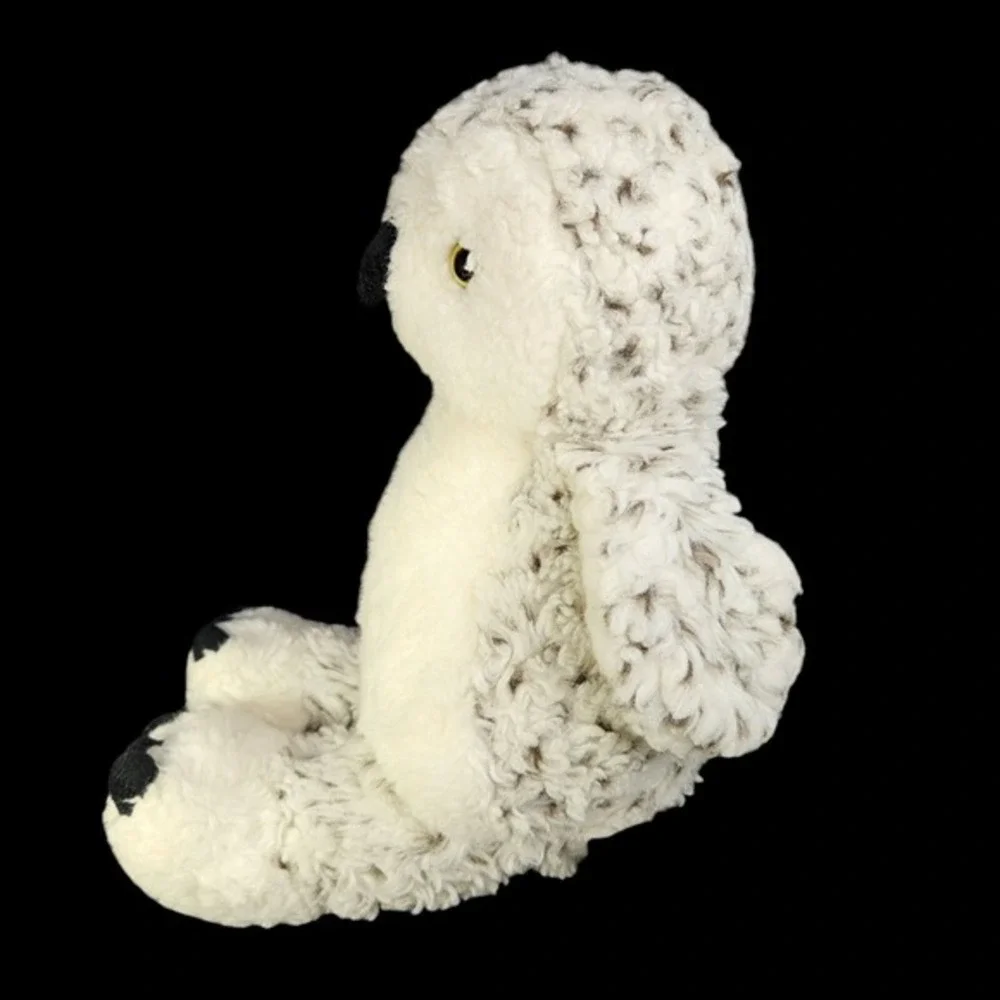 Build A Bear Stuffed Snowy Owl‎ Plush Animal Head Swivels White Spotted BABW
